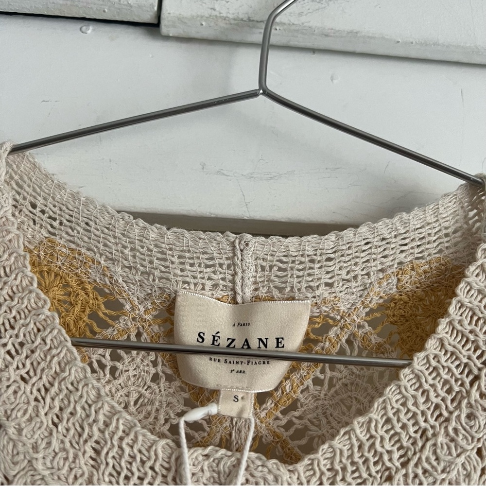 Sezane Marie Dress - Écru / Madeleine - Picture 4 of 7